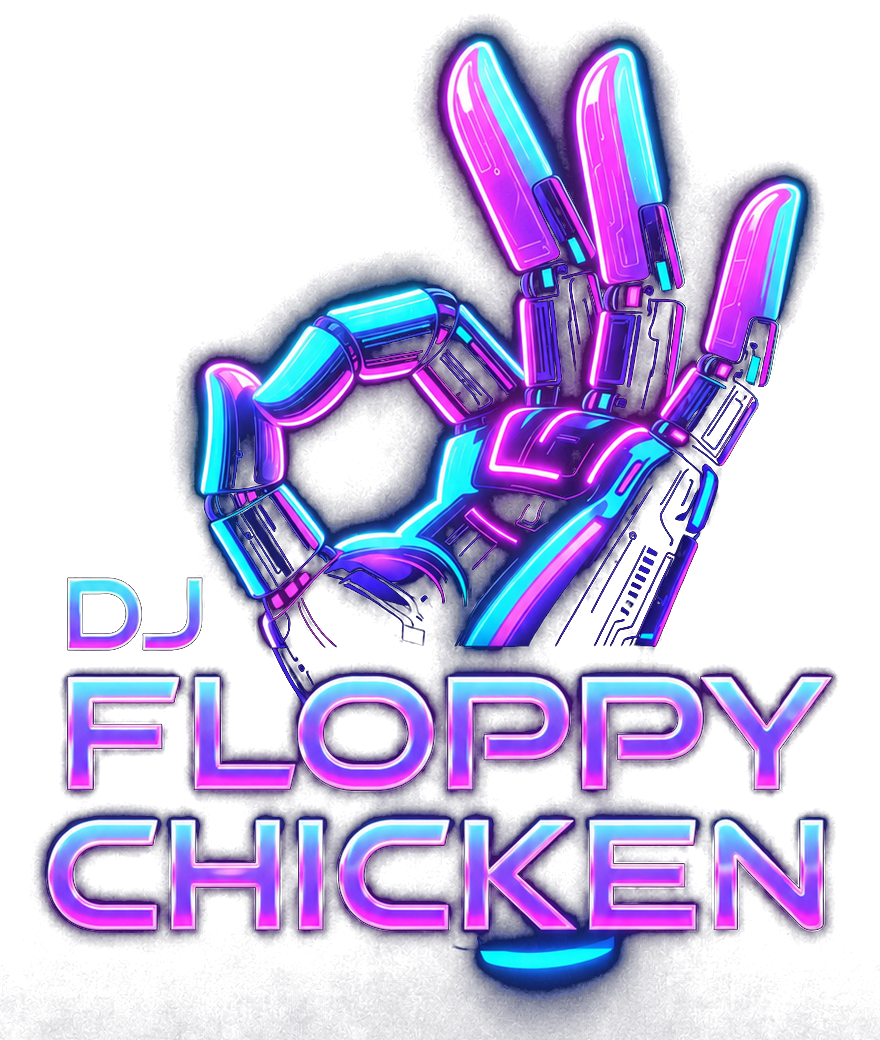 DJ Floppy Chicken — OK-hand logo